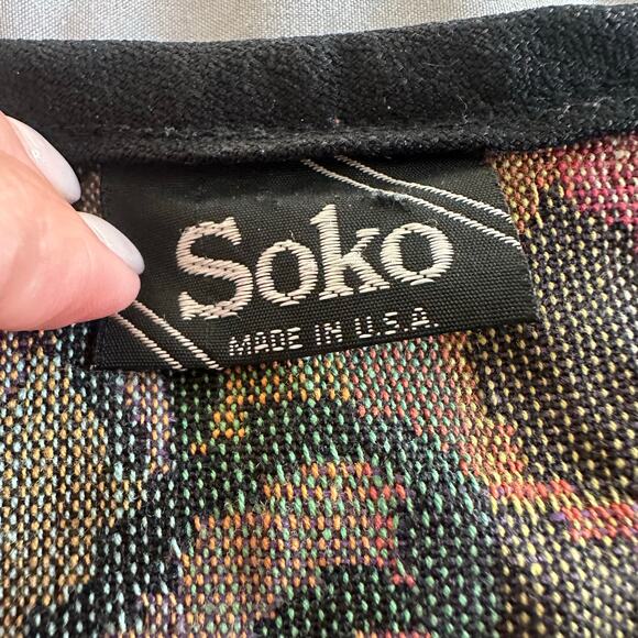 Vintage Soko Multicolored, Open, Carpet Jacket- 8 - Picture 3 of 8